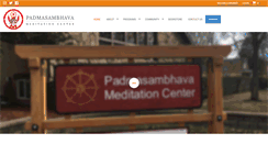 Desktop Screenshot of padmasambhavameditationcenter.org